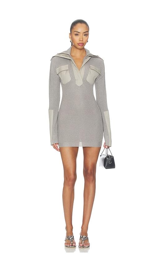 aya muse xira dress in grey. - size l (also in xs, s, m)