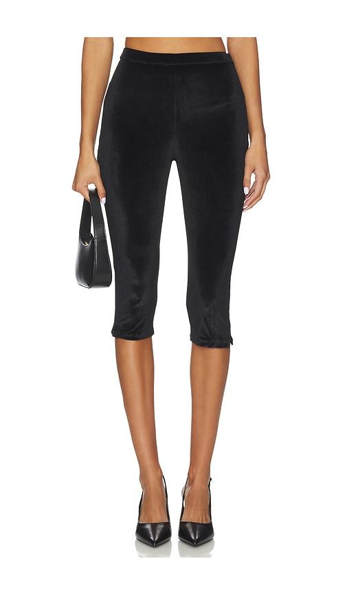 azeeza shreya velvet capri in black. - size m (also in s)
