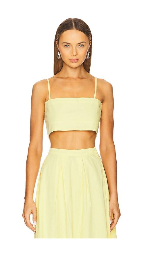 azeeza walton top in yellow. - size l (also in xs)