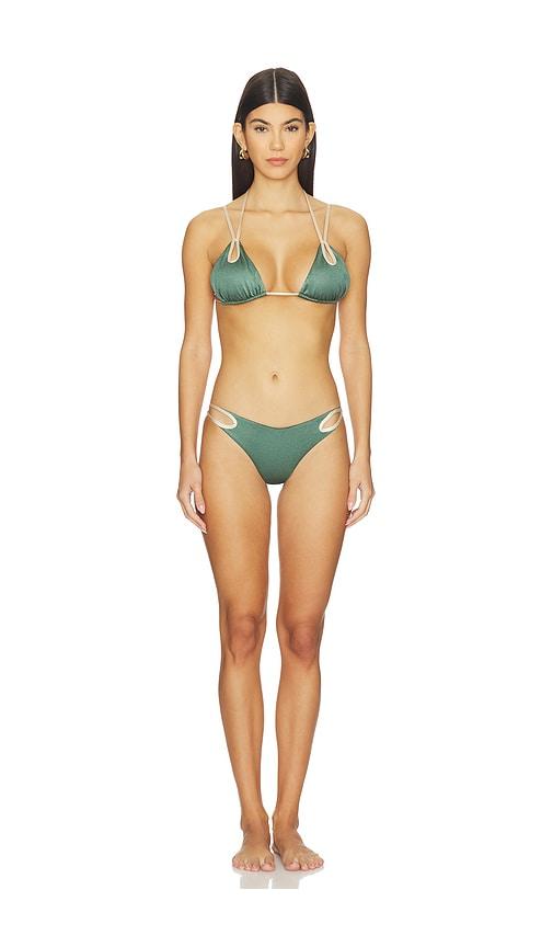 azulu aria bikini in olive. - size s (also in xs)