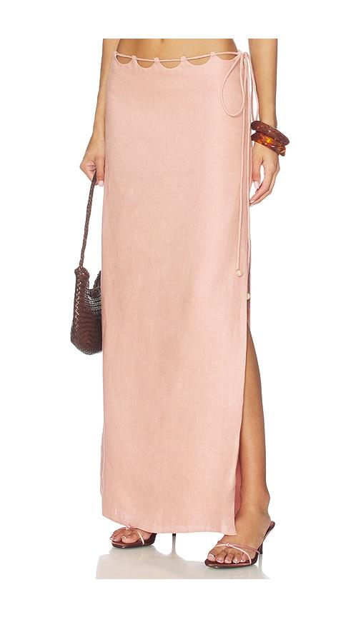 azulu cairo skirt in rose. - size l (also in s, m)