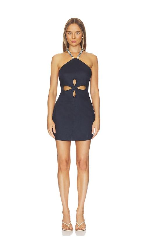azulu drea dress in navy. - size l (also in xxs, xs, s, m, xl)