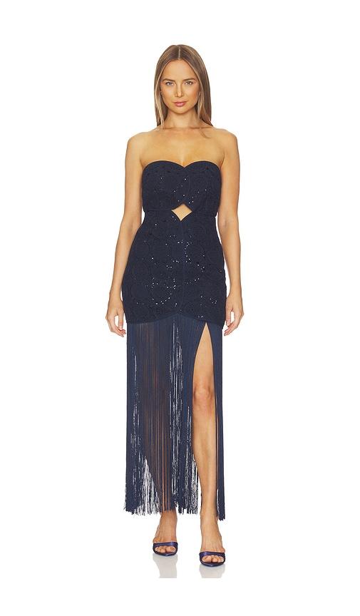 azulu joaquina dress in navy. - size l (also in xs, s, m, xl)