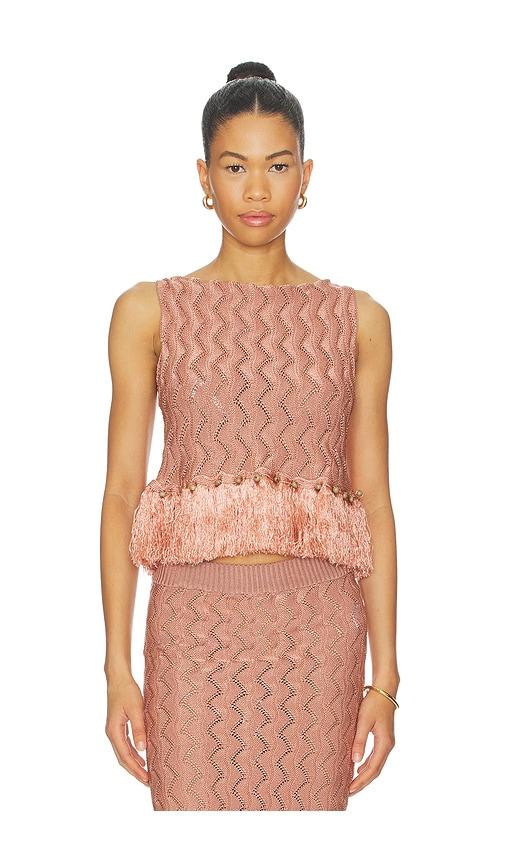 azulu lorenzo top in mauve. - size m (also in xxs, xs, s, xl)