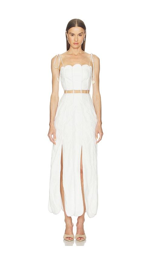 azulu malta dress in ivory. - size m (also in xs, s)