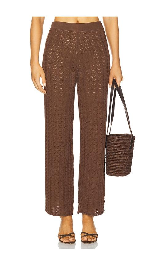 azulu marlowe pant in brown. - size l (also in m, s)