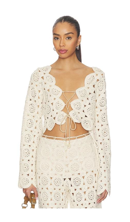 azulu nica top in neutral. - size l (also in xxs, s, m, xl)