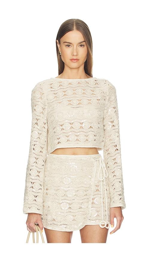 azulu nico top in beige. - size l (also in xxs, xs, s, m)