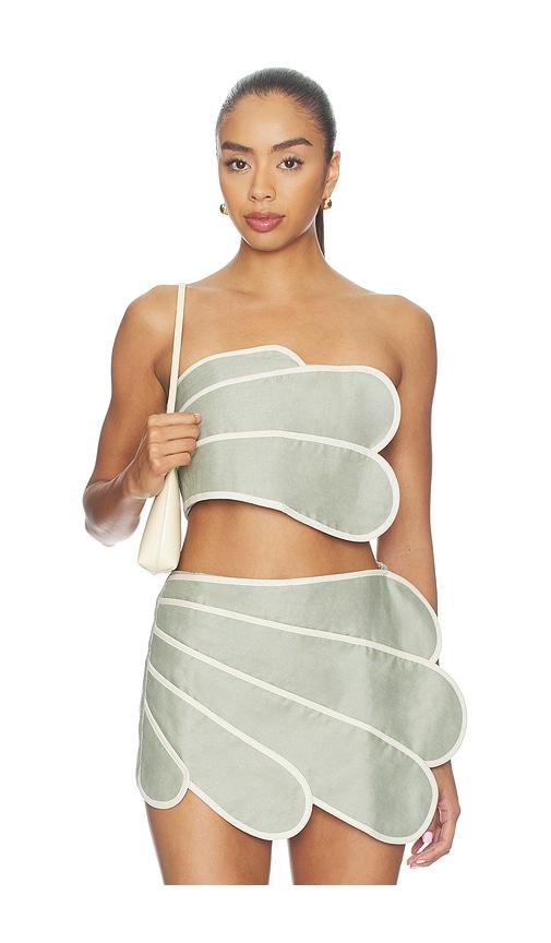 azulu sango top in green. - size l (also in s, m)