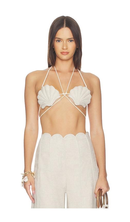 azulu silvana top in beige. - size m (also in xs, s)