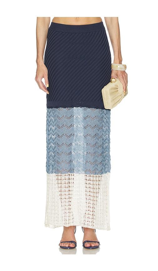 azulu topanga skirt in blue. - size m (also in xs)