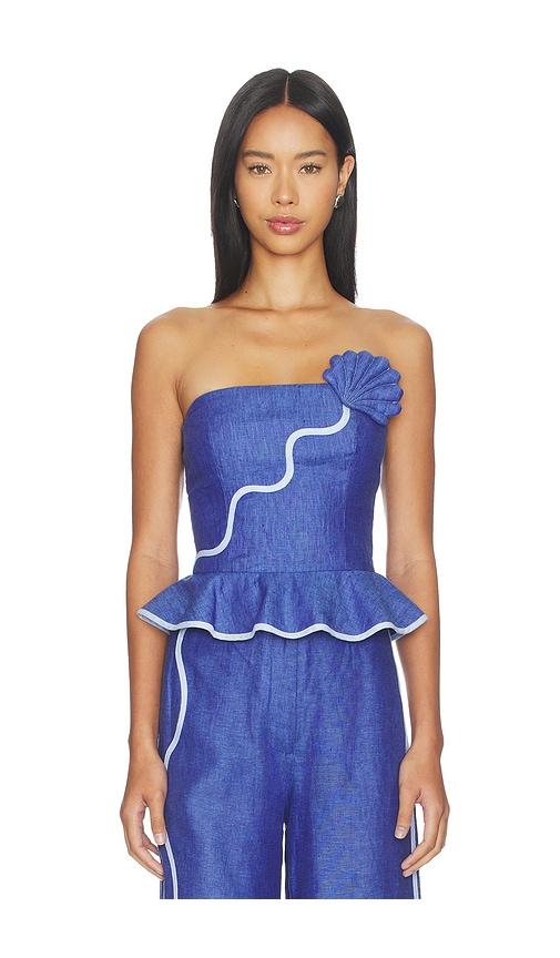 azulu vaiana top in blue. - size m (also in xs, s)