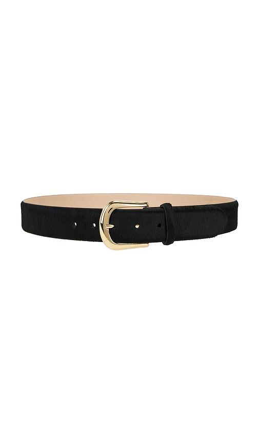 b-low the belt kennedy calf hair belt in black. - size l (also in m, s)
