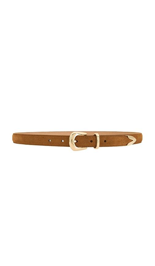 b-low the belt leo suede belt in cognac. - size l (also in xs, s, m)