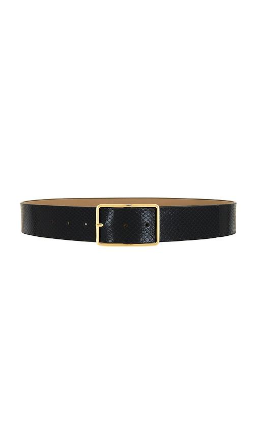 b-low the belt milla python belt in black. - size l (also in xl)