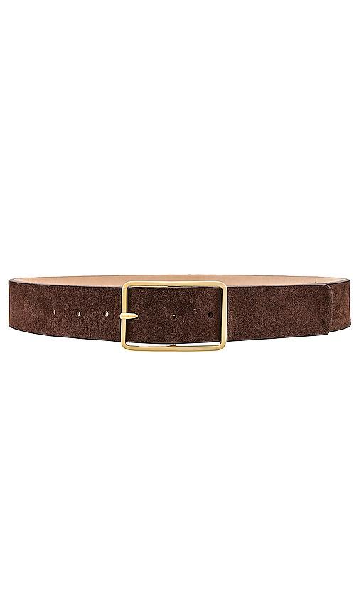 b-low the belt milla suede belt in chocolate. - size l (also in xs, s, m, xl)