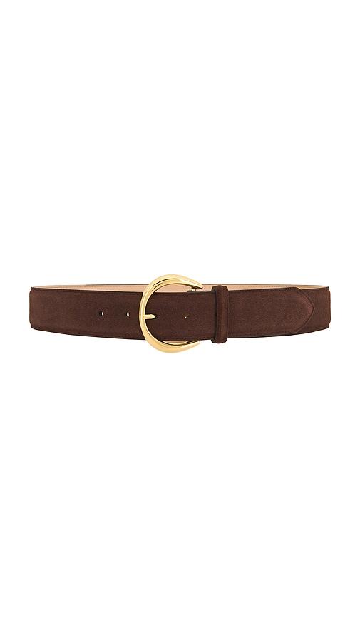 b-low the belt odessa suede belt in chocolate. - size m (also in xs, s)