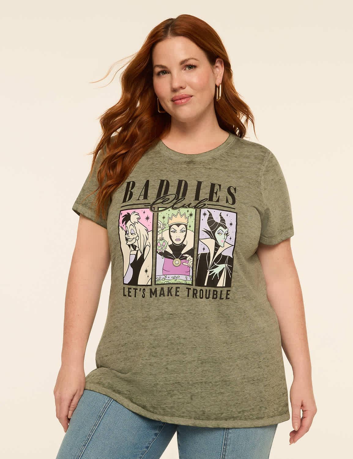 baddies club disney villains graphic tee