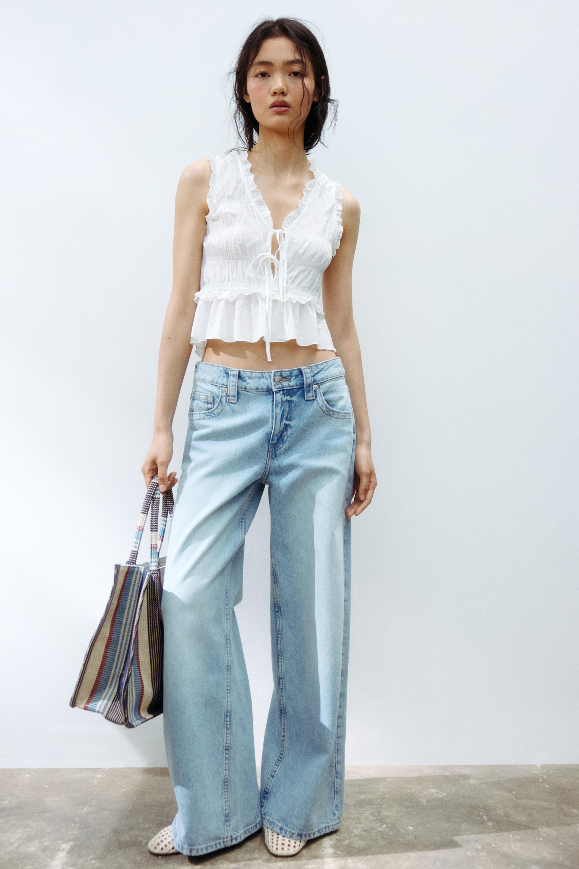 baggy wide low waist jeans
