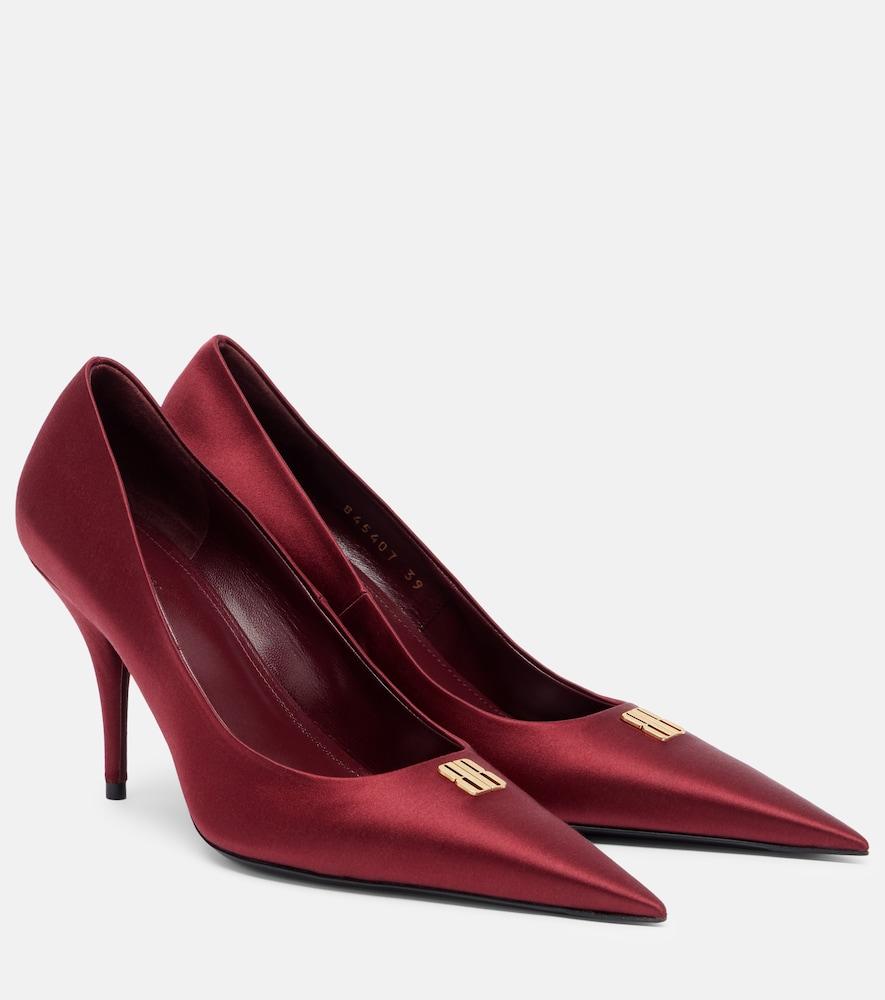 balenciaga avenue 90 satin pumps