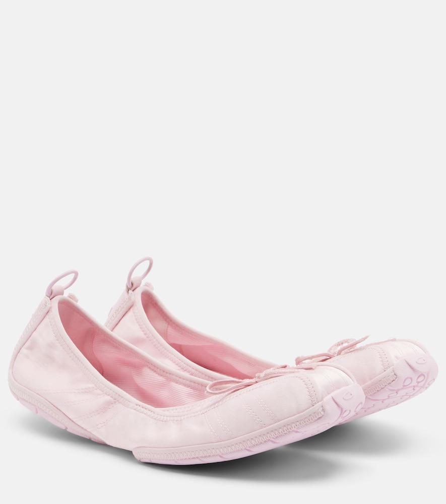 balenciaga ballet canvas ballet flats