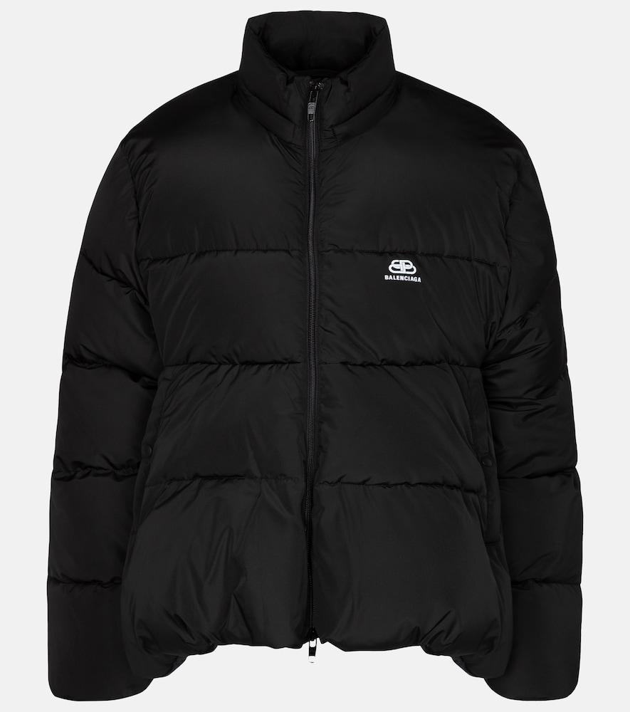 balenciaga c-shape puffer micro-faille jacket