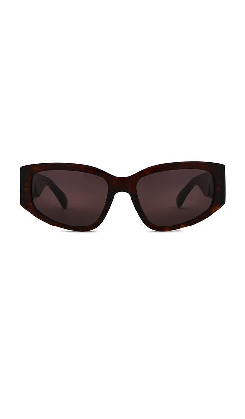 balenciaga cat eye sunglasses in brown.