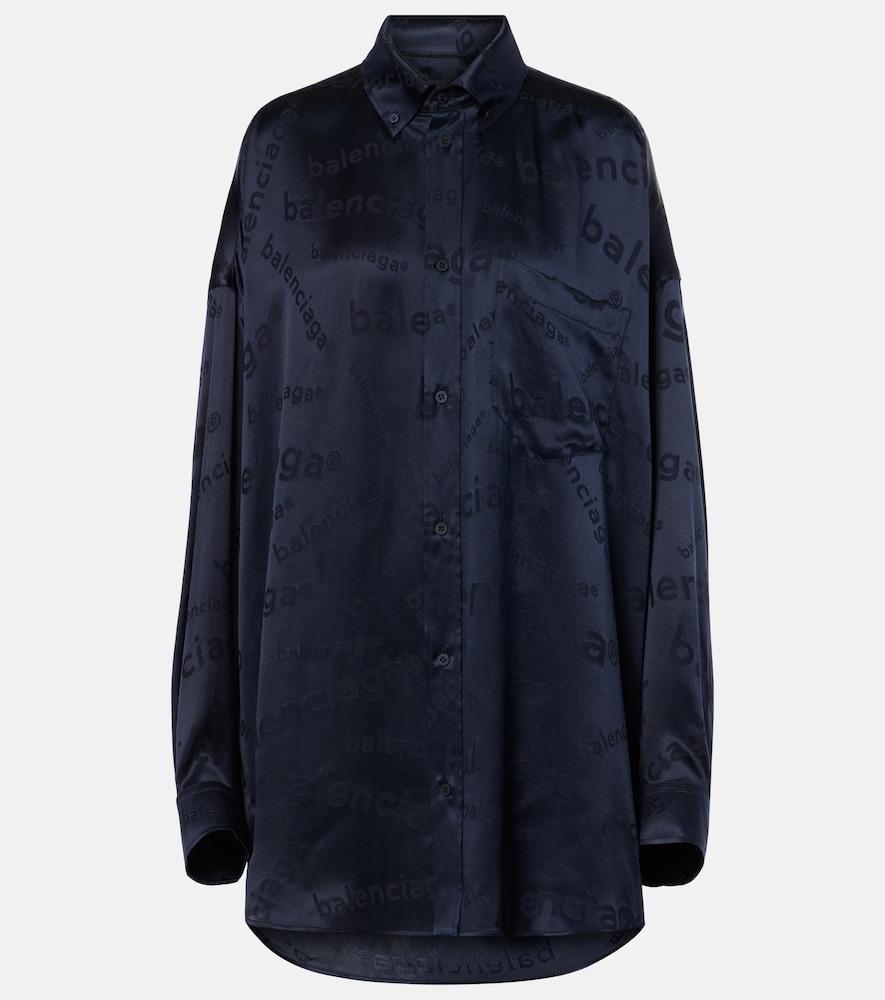balenciaga cocoon silk shirt