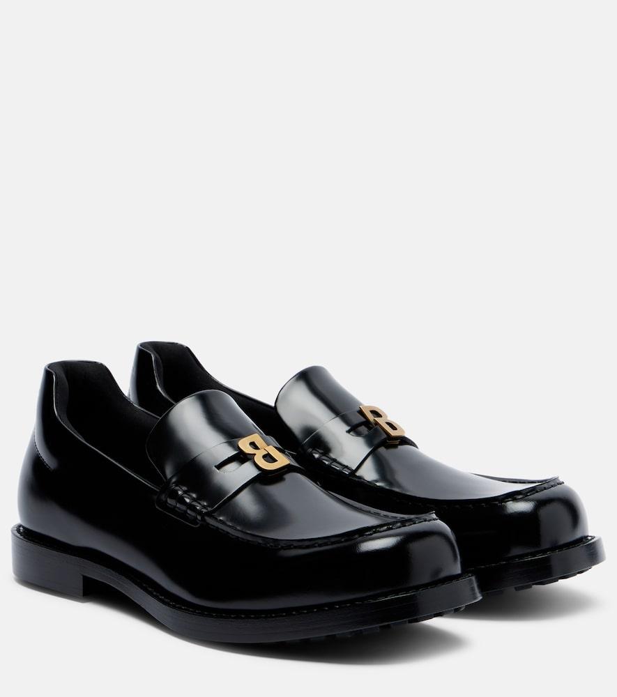 balenciaga comfy leather penny loafers