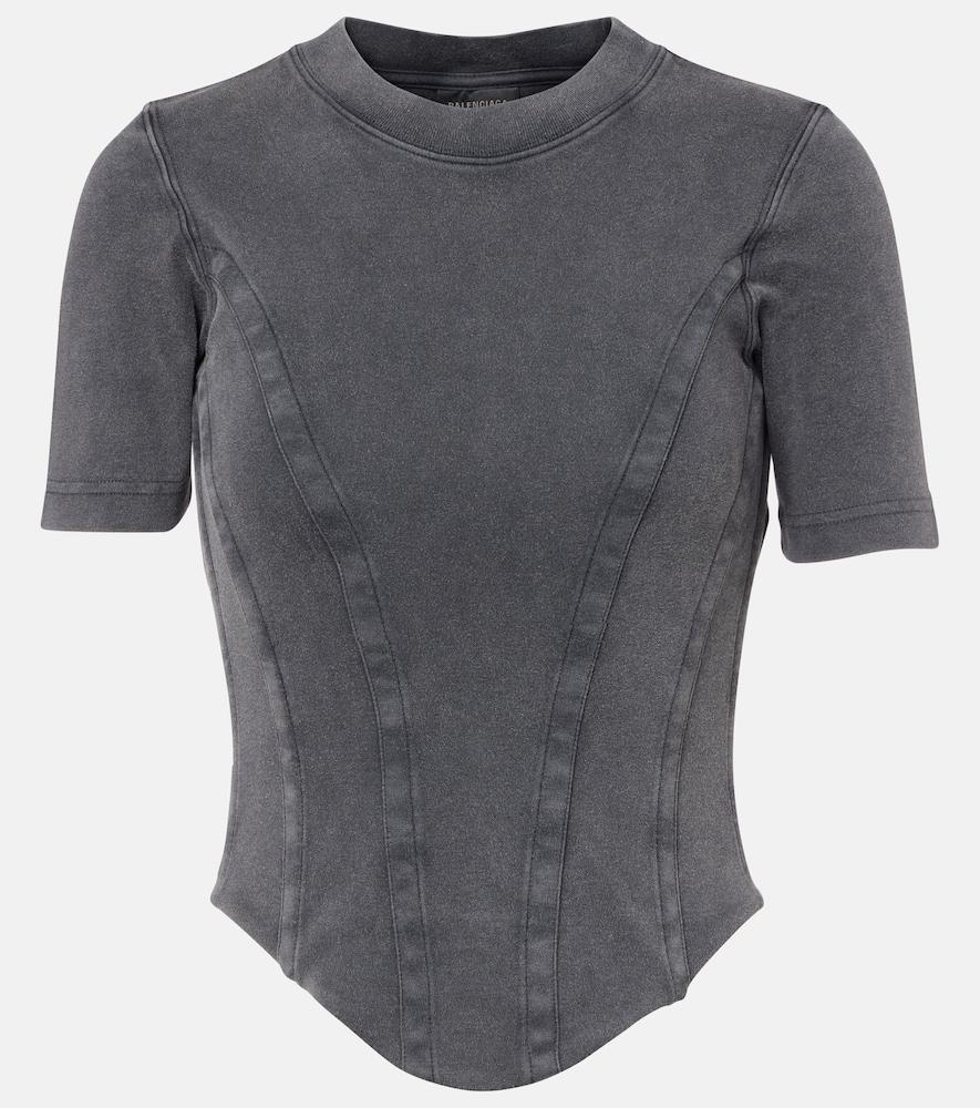 balenciaga cotton jersey t-shirt