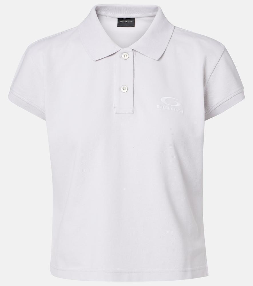 balenciaga cotton piqué polo shirt