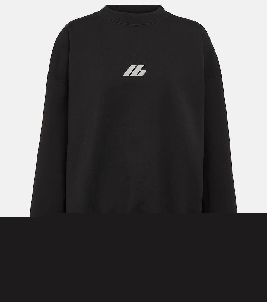 balenciaga crewneck cotton jersey sweatshirt