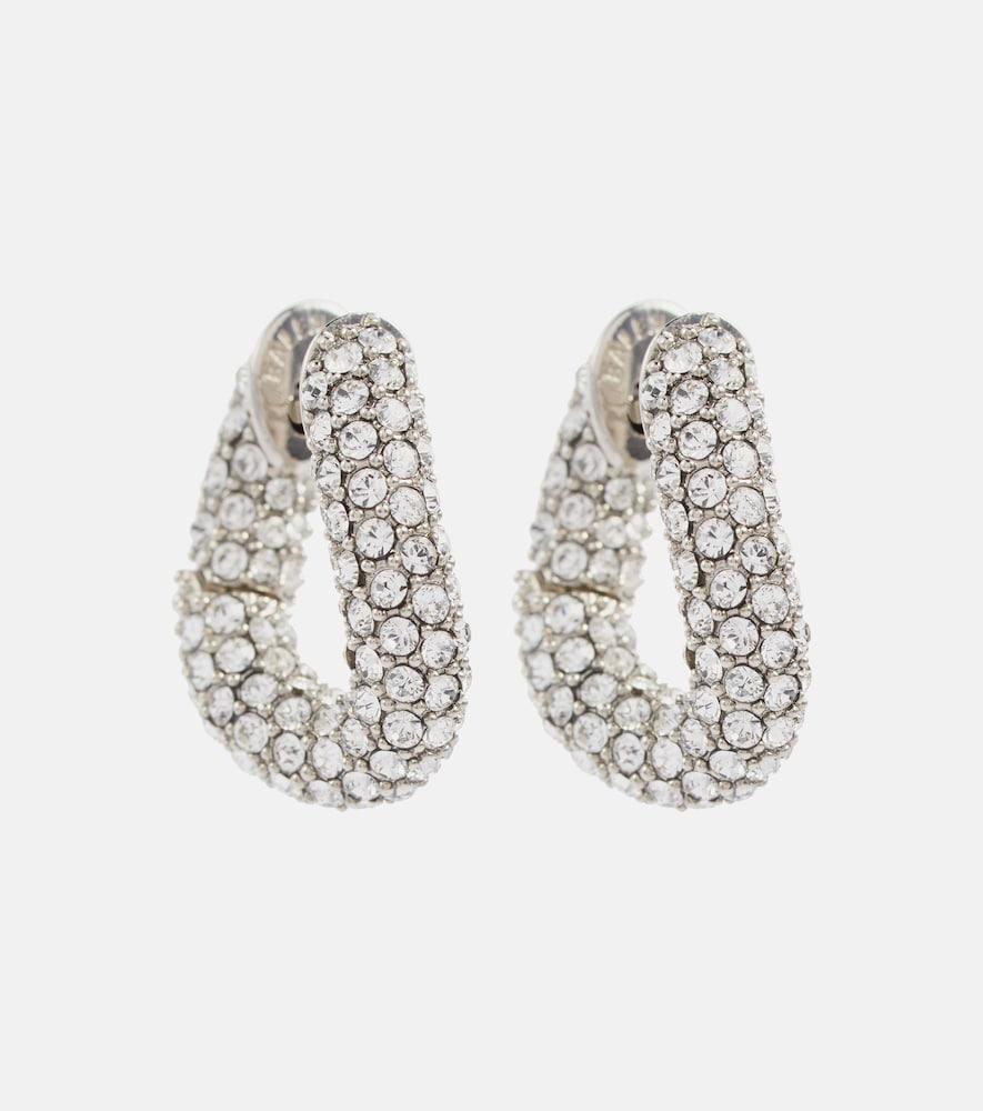 balenciaga crystal-embellished earrings