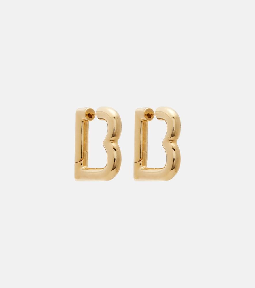balenciaga eisa b hoop earrings