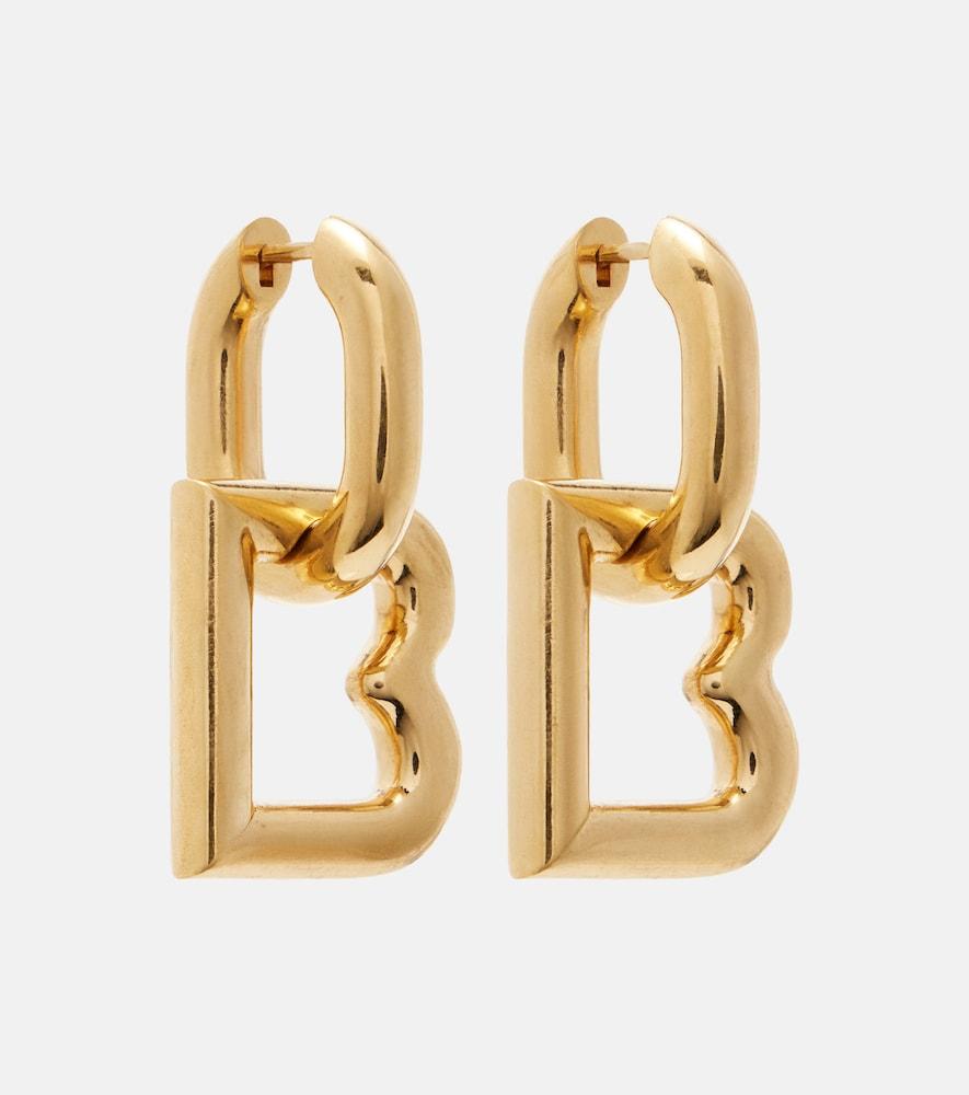 balenciaga eisa b hoop earrings