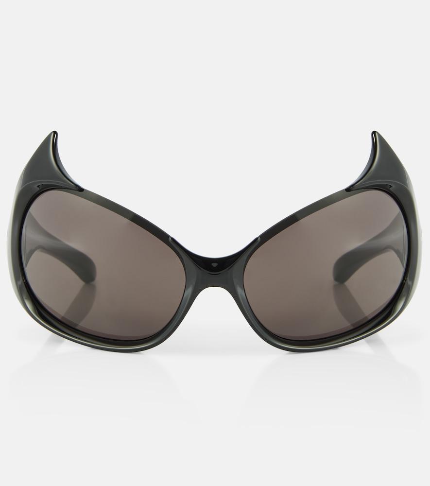 balenciaga gotham cat cat-eye sunglasses
