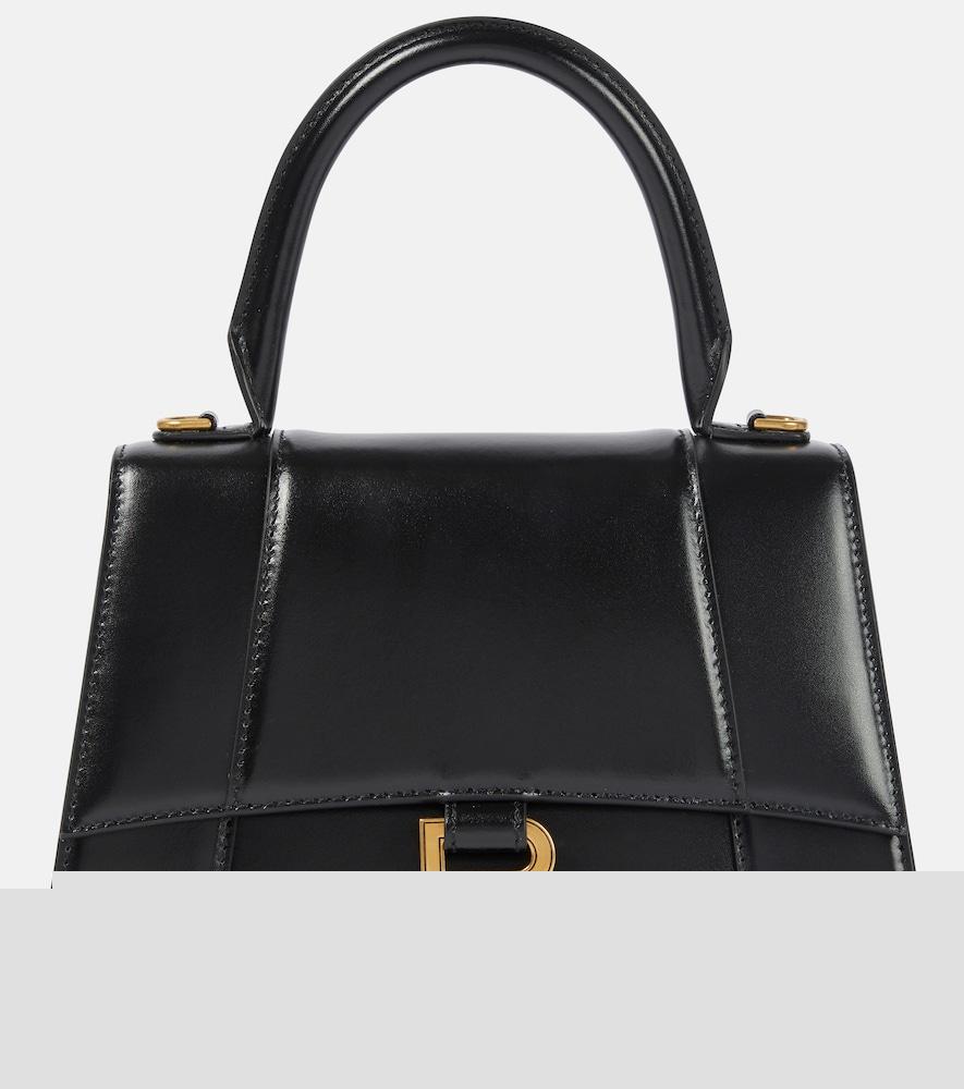 balenciaga hourglass small leather crossbody bag