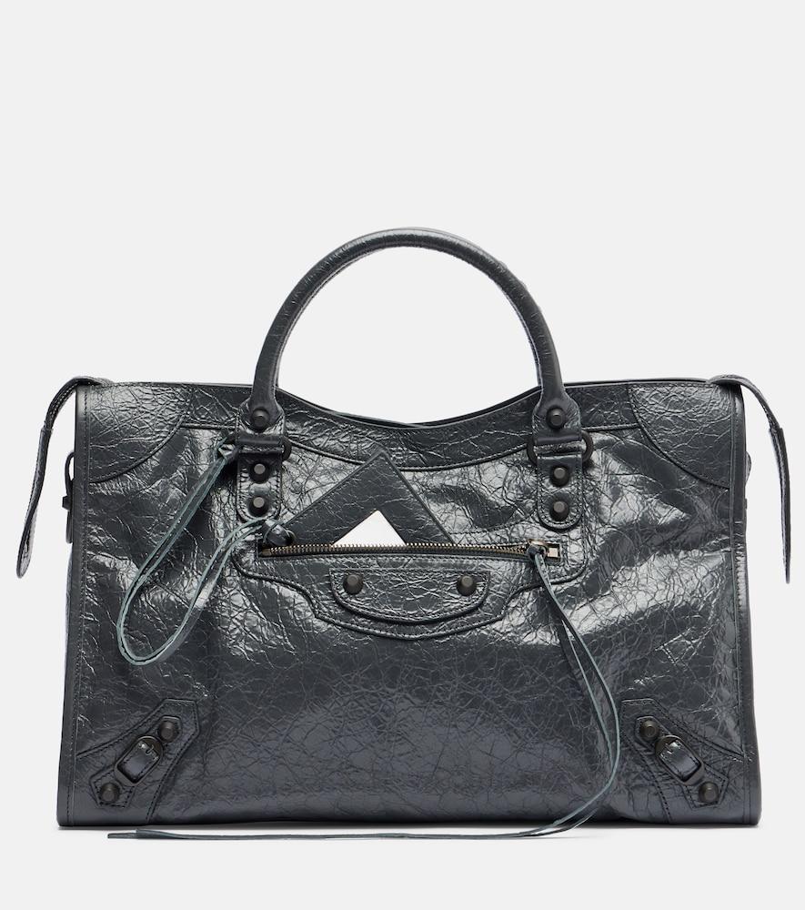 balenciaga le city leather top-handle bag