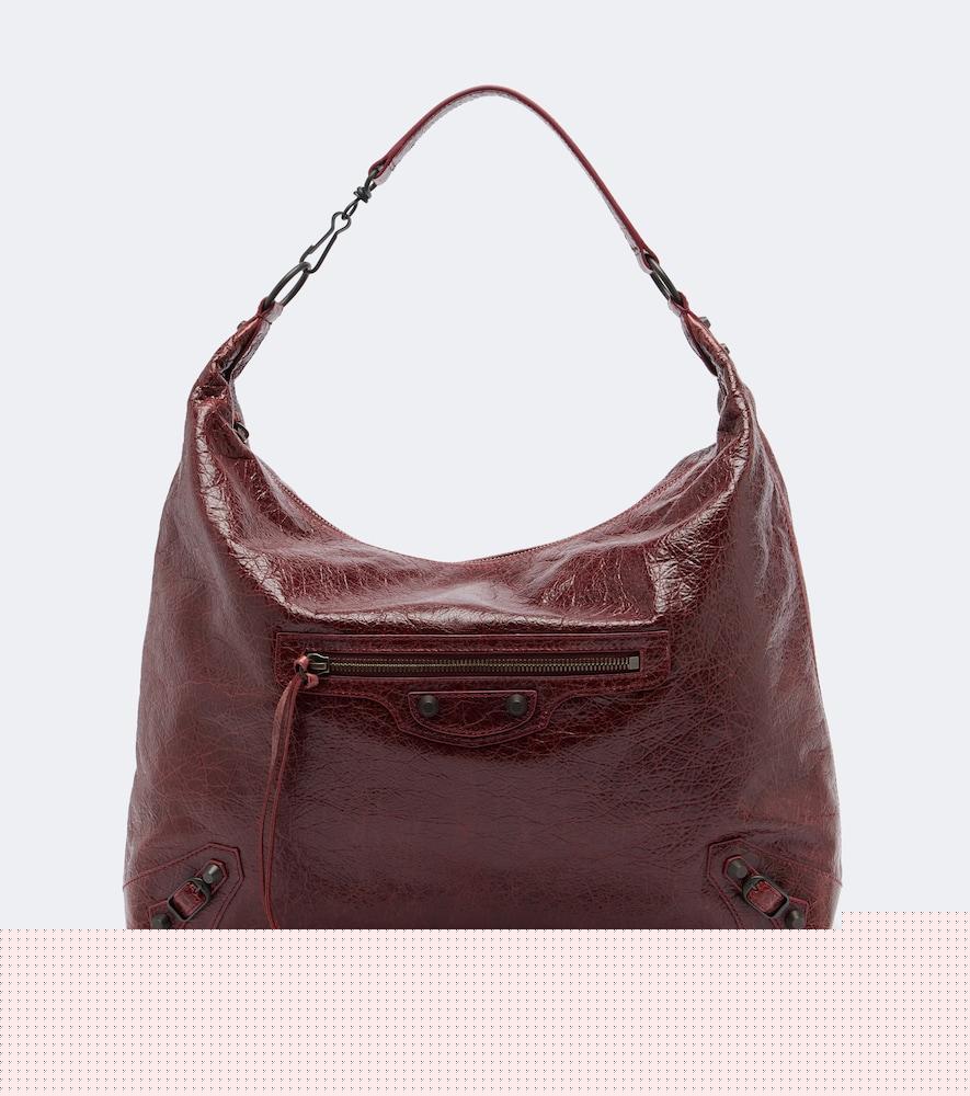 balenciaga le city medium leather shoulder bag