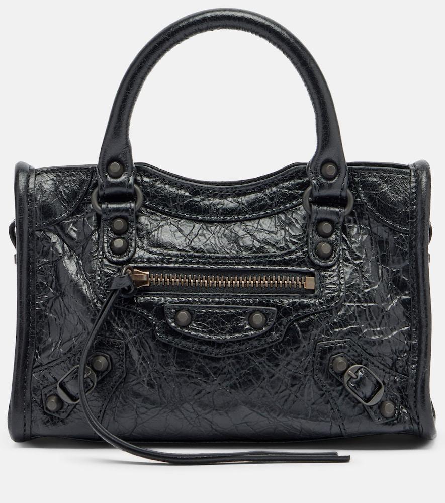 balenciaga le city mini leather top-handle bag