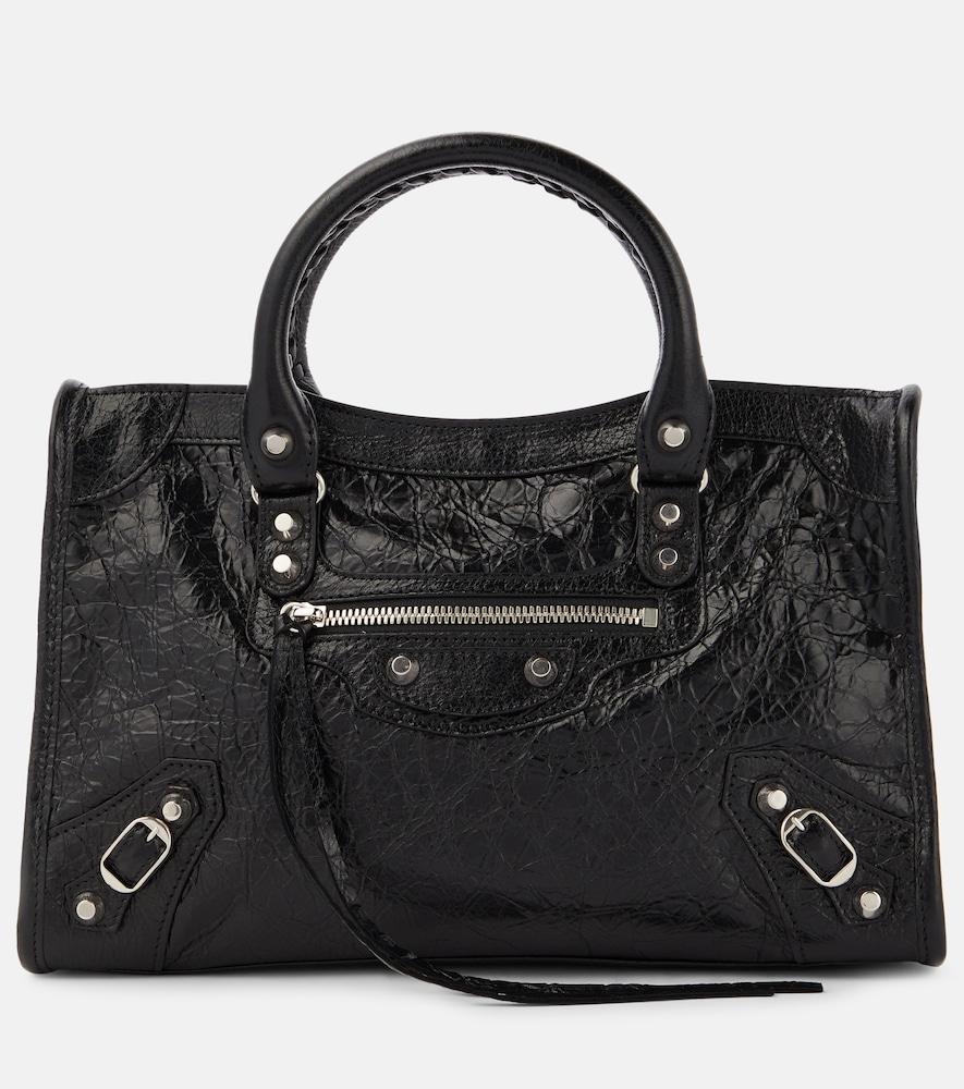 balenciaga le city small leather shoulder bag