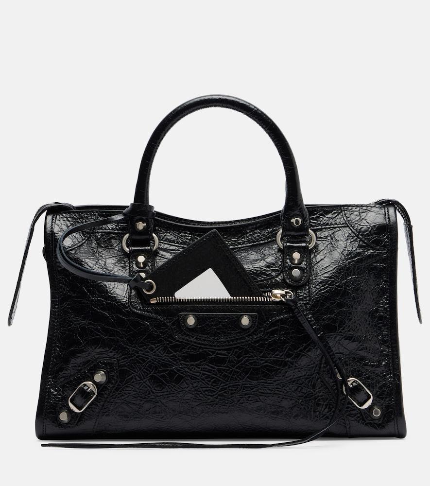 balenciaga le city small leather top-handle bag