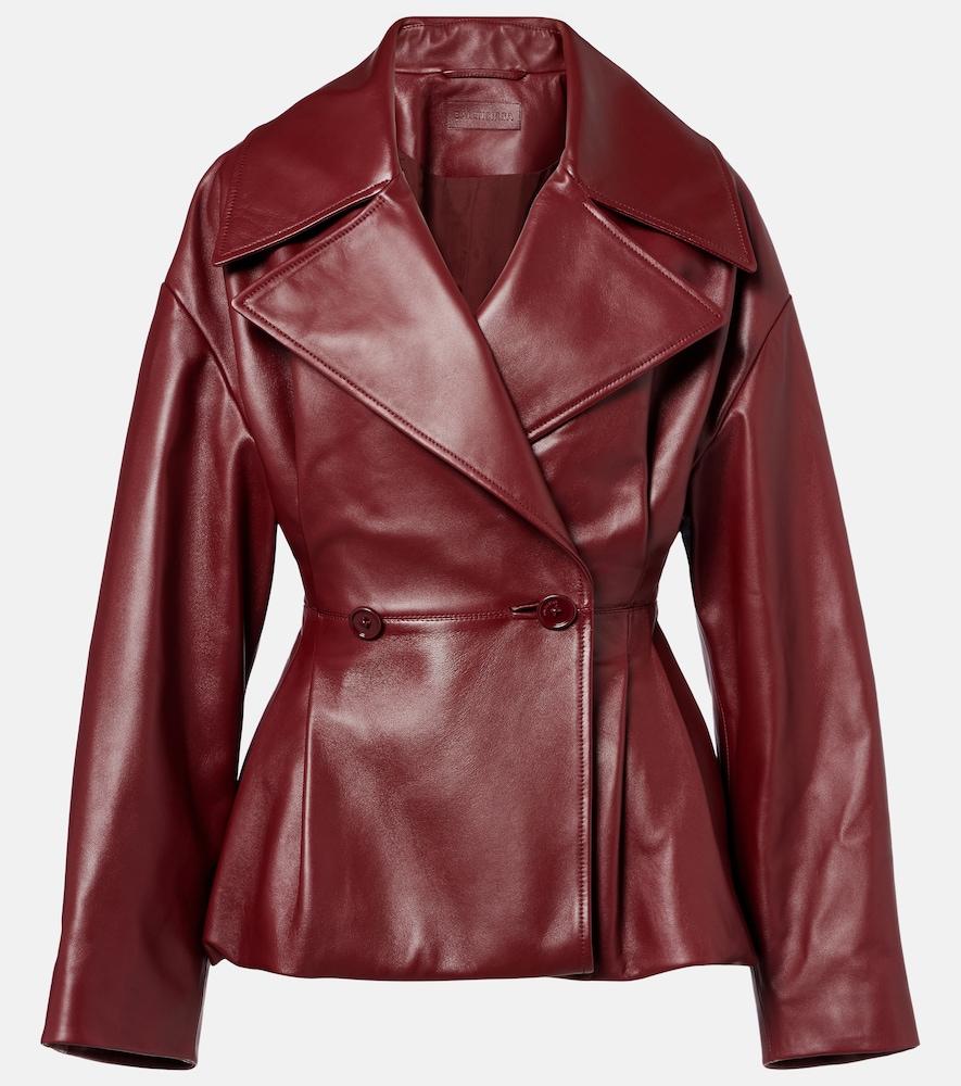 balenciaga leather jacket