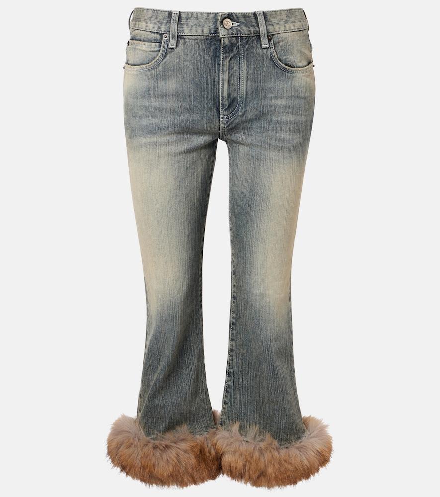 balenciaga low-rise capri jeans