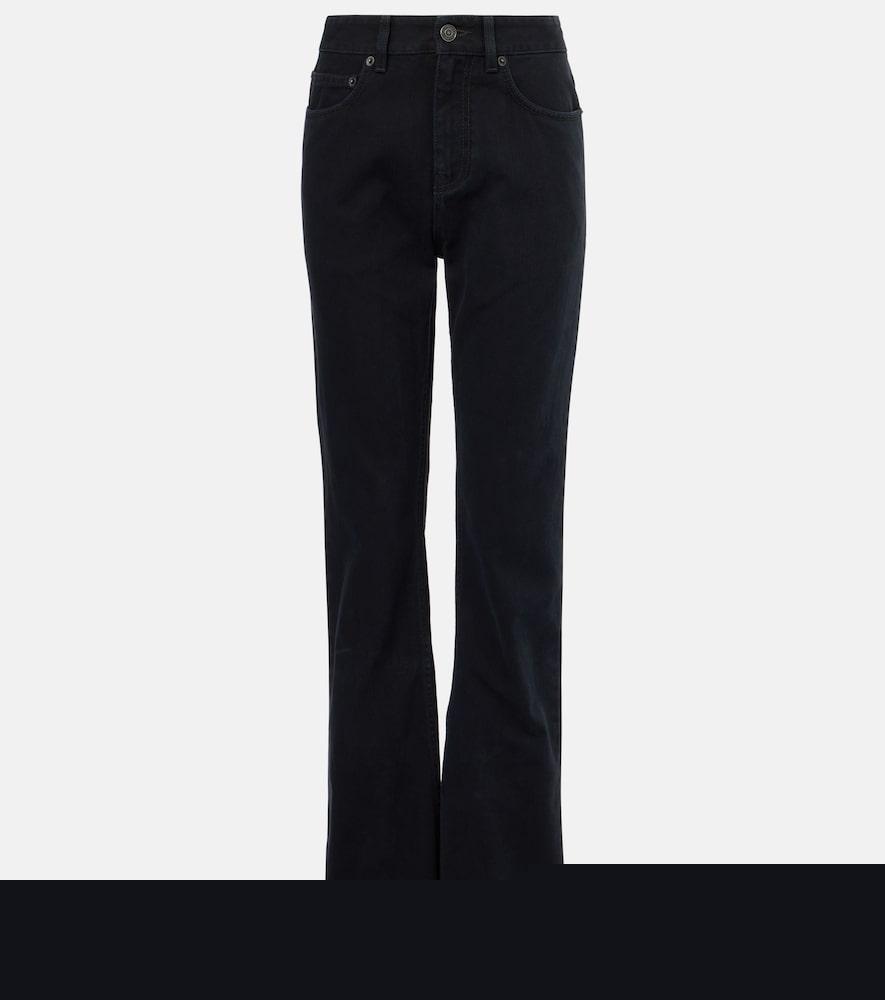 balenciaga mid-rise bootcut jeans