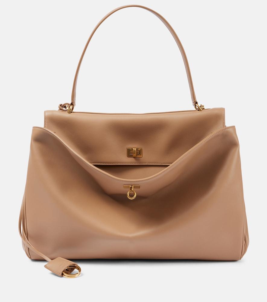 balenciaga rodeo large leather shoulder bag