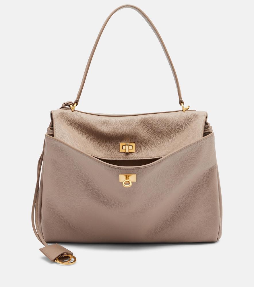 balenciaga rodeo medium leather shoulder bag