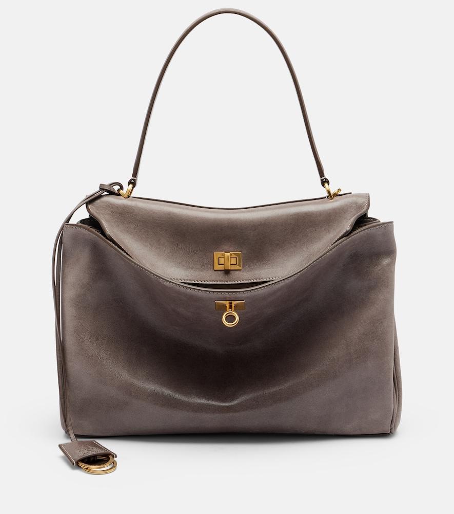 balenciaga rodeo medium leather shoulder bag