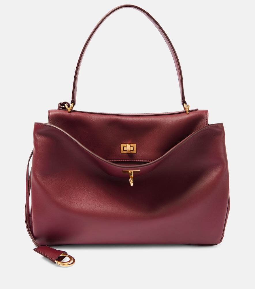 balenciaga rodeo medium leather shoulder bag