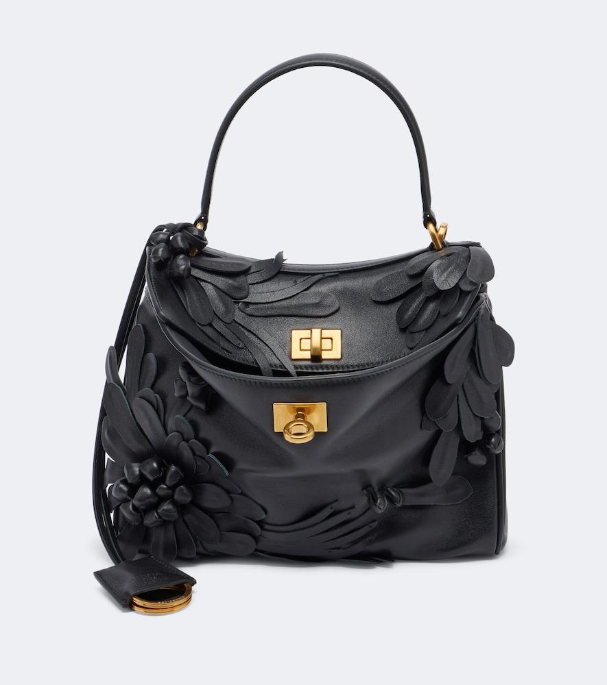 balenciaga rodeo mini leather top-handle bag